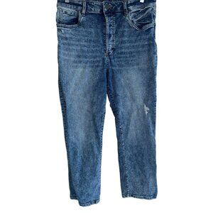 Kut From the Kloth Jeans Women 14 Rosa Crop Vintage Straight Leg Button Fly
